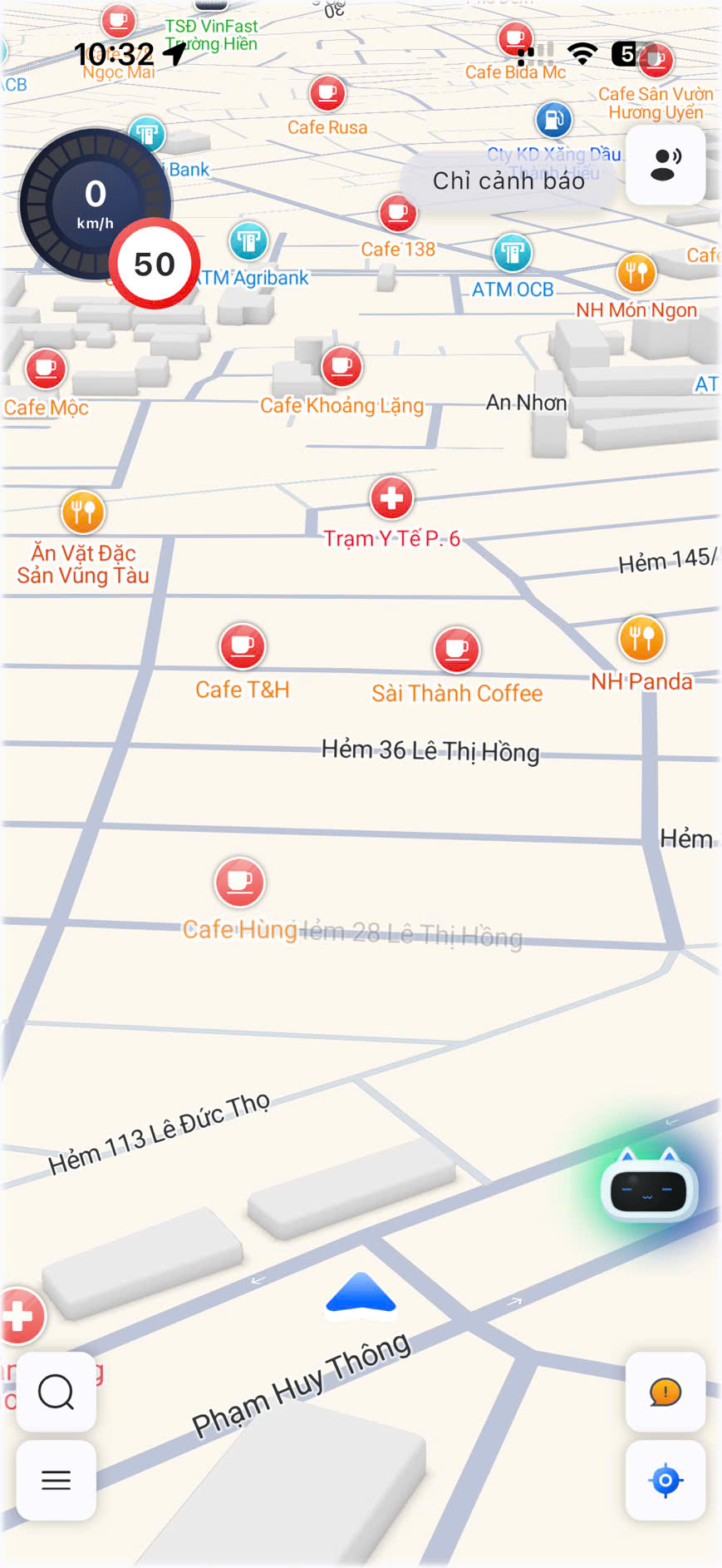 Giao diện VIETMAP Live Pro hiển thị bản đồ và cảnh báo tốc độ